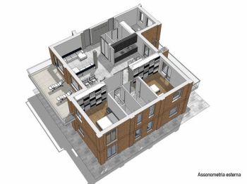 Casa con posto auto Collina - Planimetria