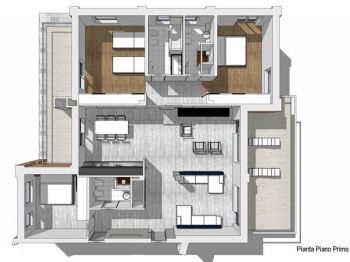 Casa con posto auto Collina - Planimetria
