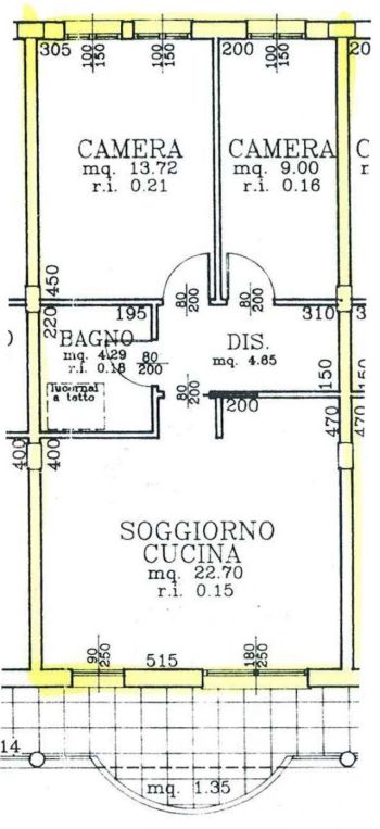 Affitasi appartamento - Planimetria