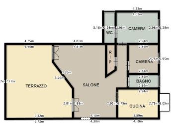Casa con posto auto e balcone Calatafimi