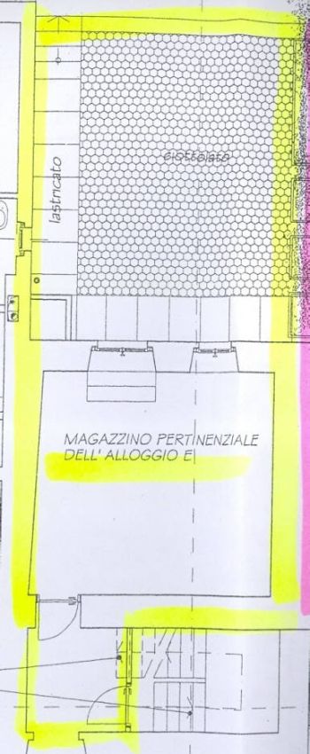 Casa con posto auto Sassi - Planimetria