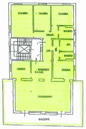 Casa con balcone San vitale