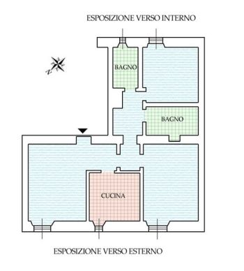 Appartamento Porta romana - Planimetria