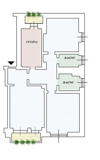 Casa con balcone Fiera - de angeli - Planimetria