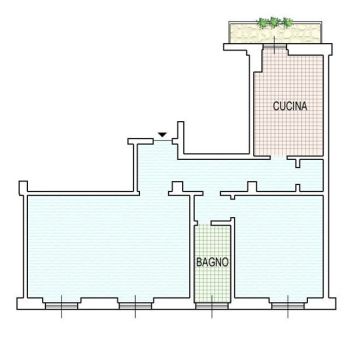 Casa con balcone e garage Porta genova - navigli - Planimetria