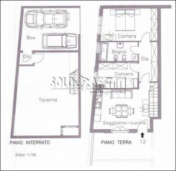 Trilocale da ristrutturare con garage