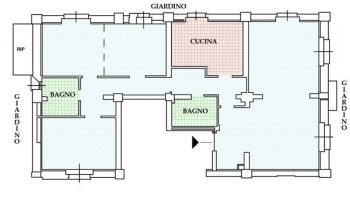 Appartamento con garage San siro - bonola - Planimetria