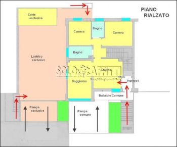 Appartamento con garage e terrazzo Farneto