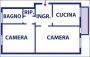 Casa arredata con balcone Ovest