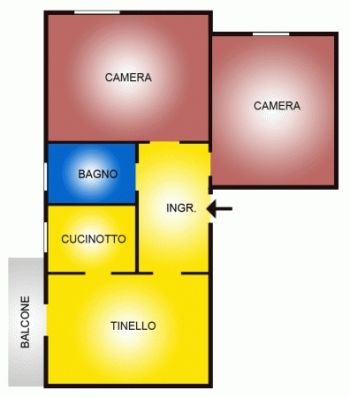 Trilocale arredato con garage Bolognina