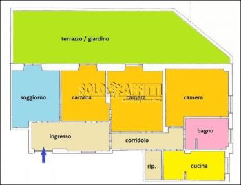 Casa con terrazzo Monteverde, gianicolense