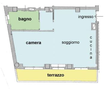 Appartamento con aria condizionata Rogoredo santa giulia - Planimetria