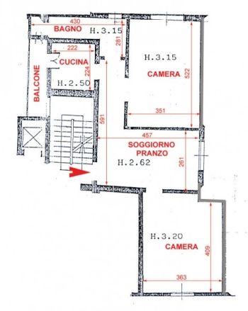 Casa con balcone Centro storico