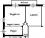 Appartamento arredato con balcone Chiesa rossa,