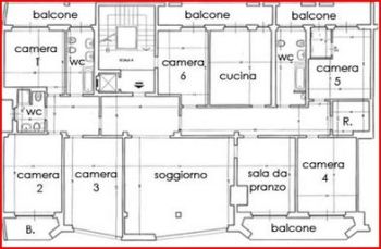 Appartamento con posto auto e balcone