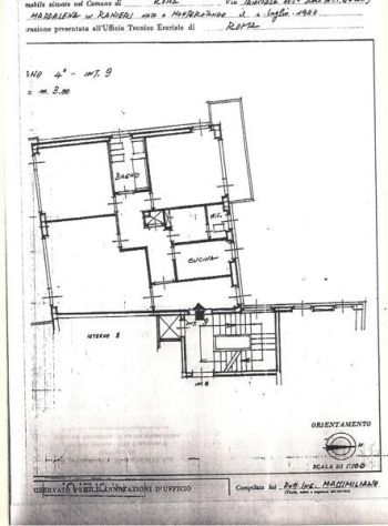 Trilocale con aria condizionata Trionfale - Planimetria