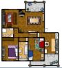 Trilocale arredato con garage Segrate