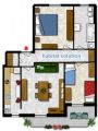 Trilocale arredato con balcone Carugate
