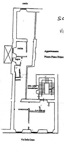 Casa da ristrutturare Centro - Planimetria