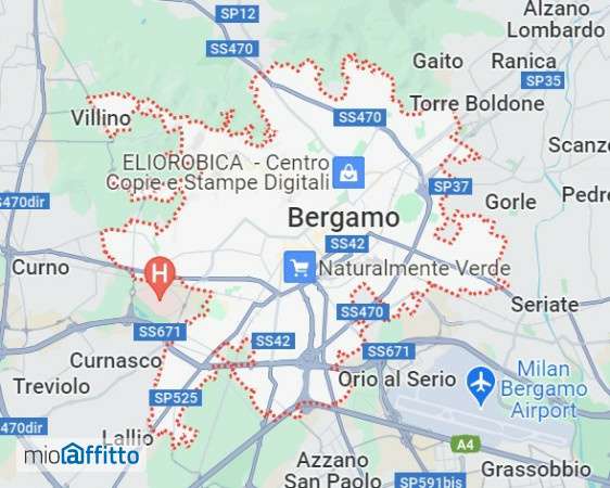 Monolocale arredato Bergamo